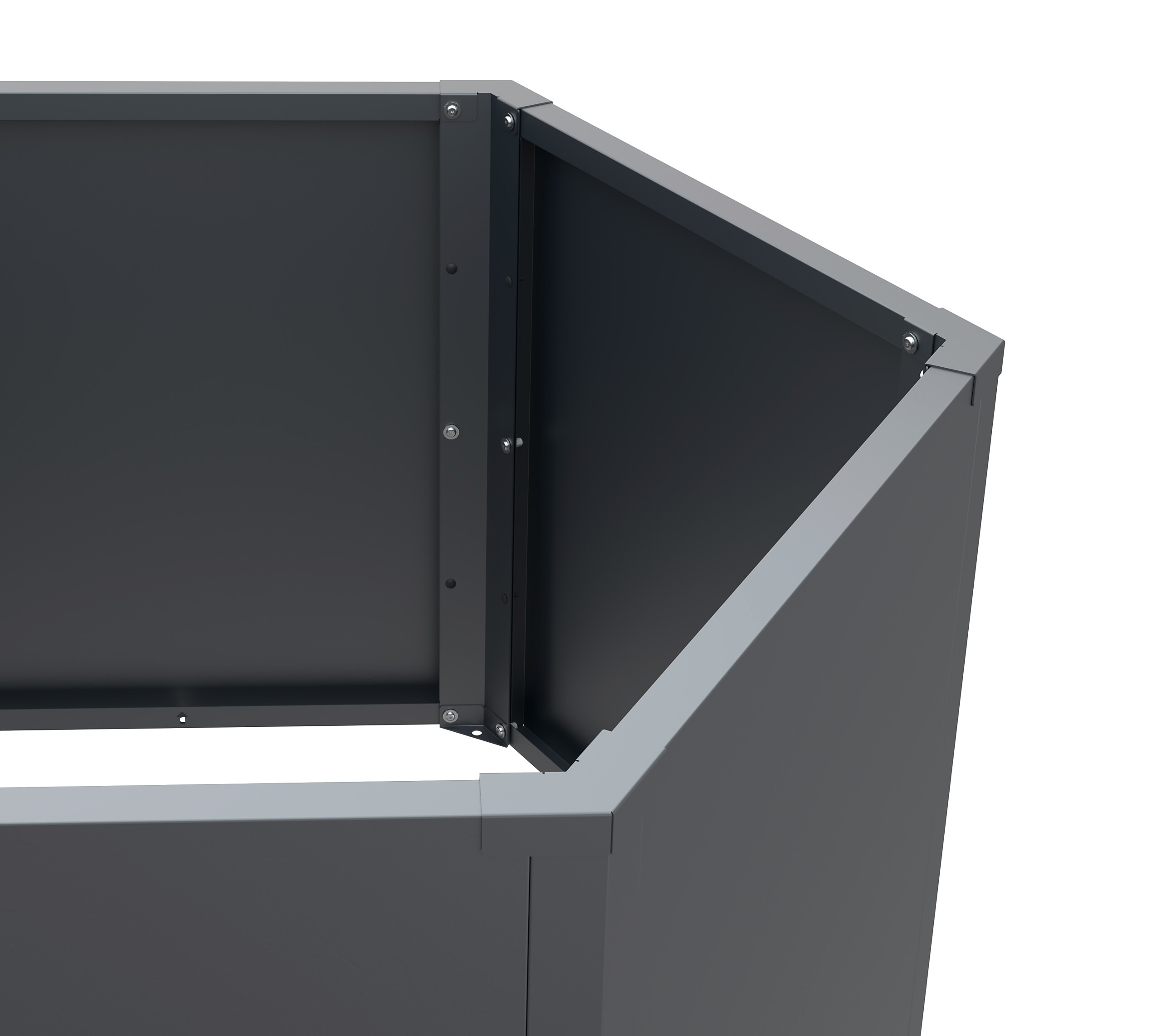 Westmann Hochbeet Varia anthrazit Metall B/H/L: ca. 100x77x100 cm