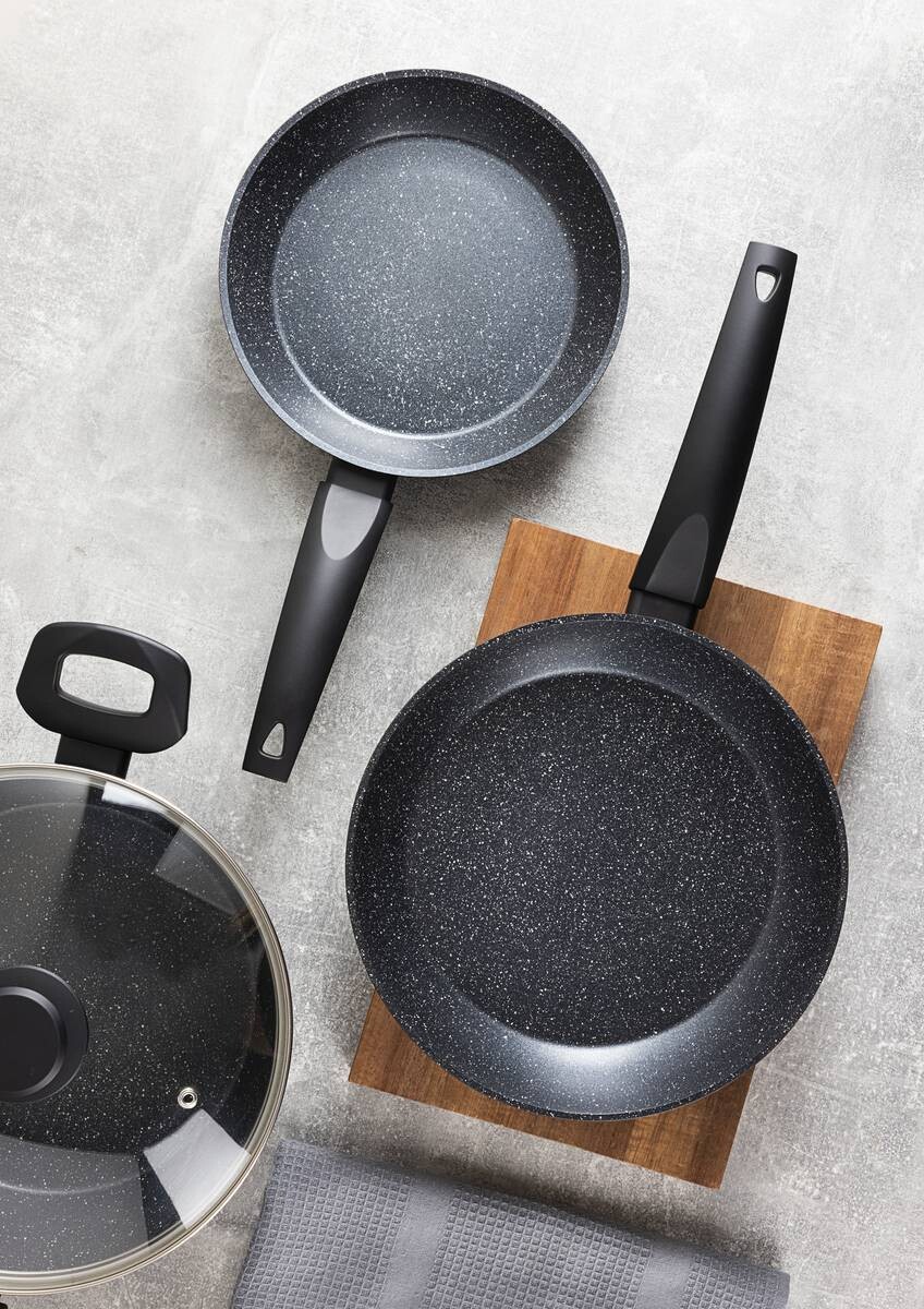 SAN IGNACIO Kochgeschirrset Tormes schwarz Aluminium 4 tlg.