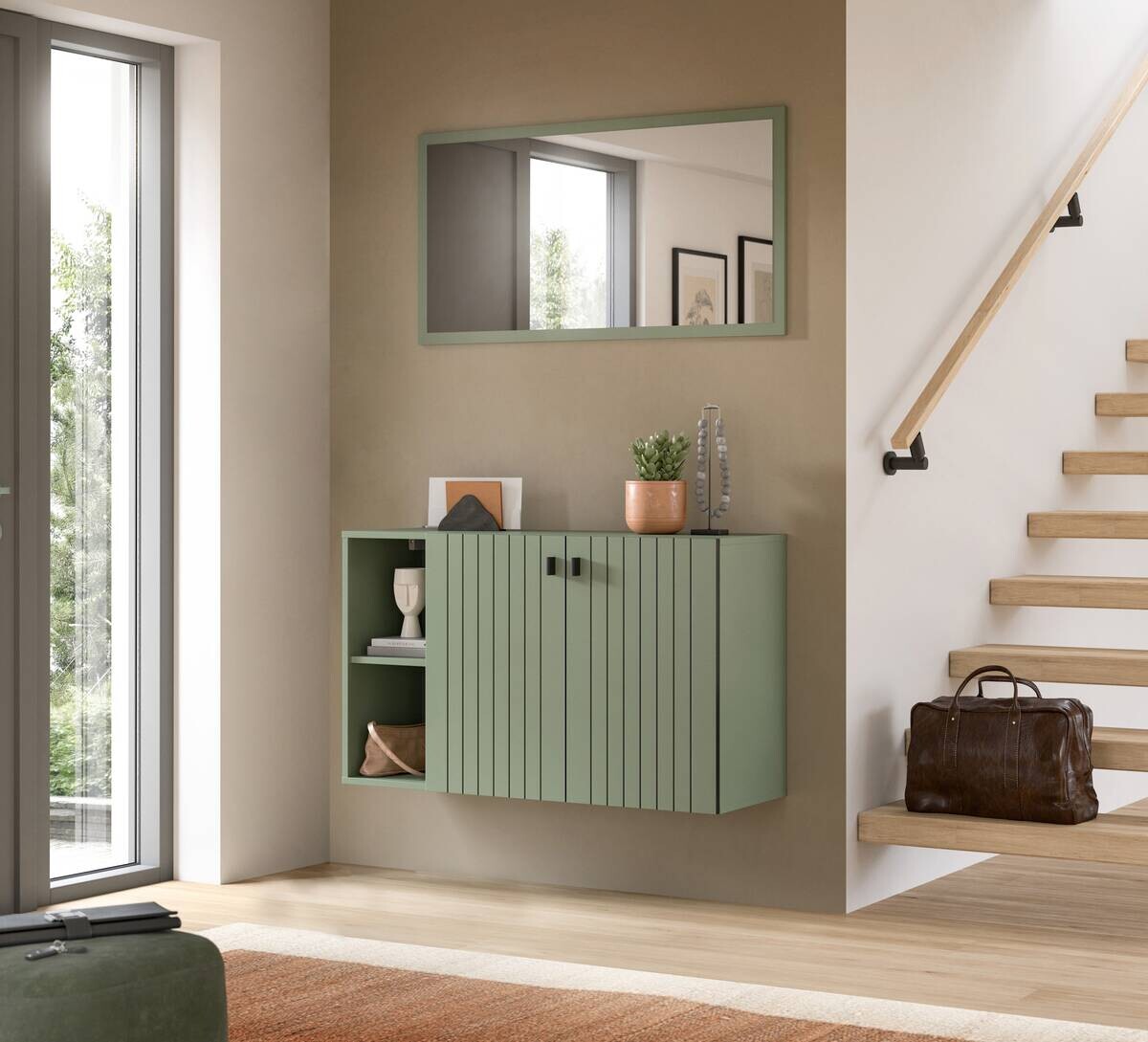 Sitzbank STATION grün B/H/T: ca. 106x63x37 cm