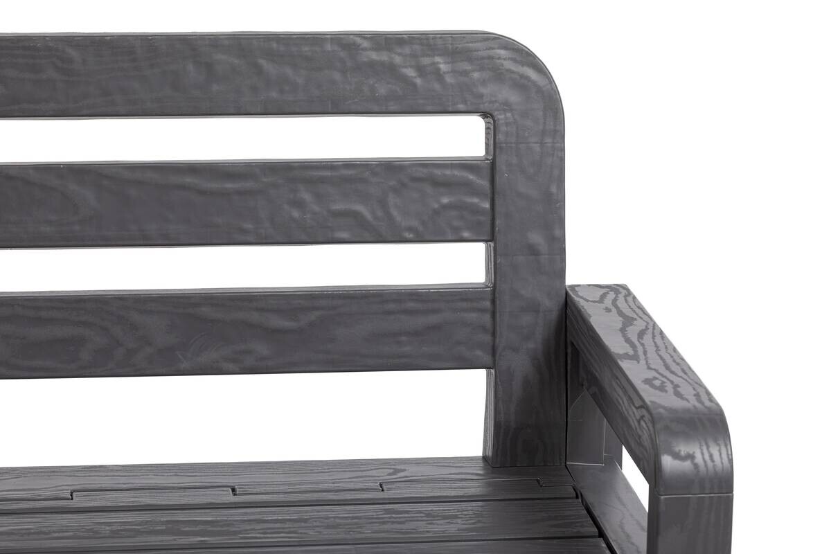 Toomax Gartenbank Foreverspring schwarz Kunststoff B/H/L: ca. 58x89x133 cm