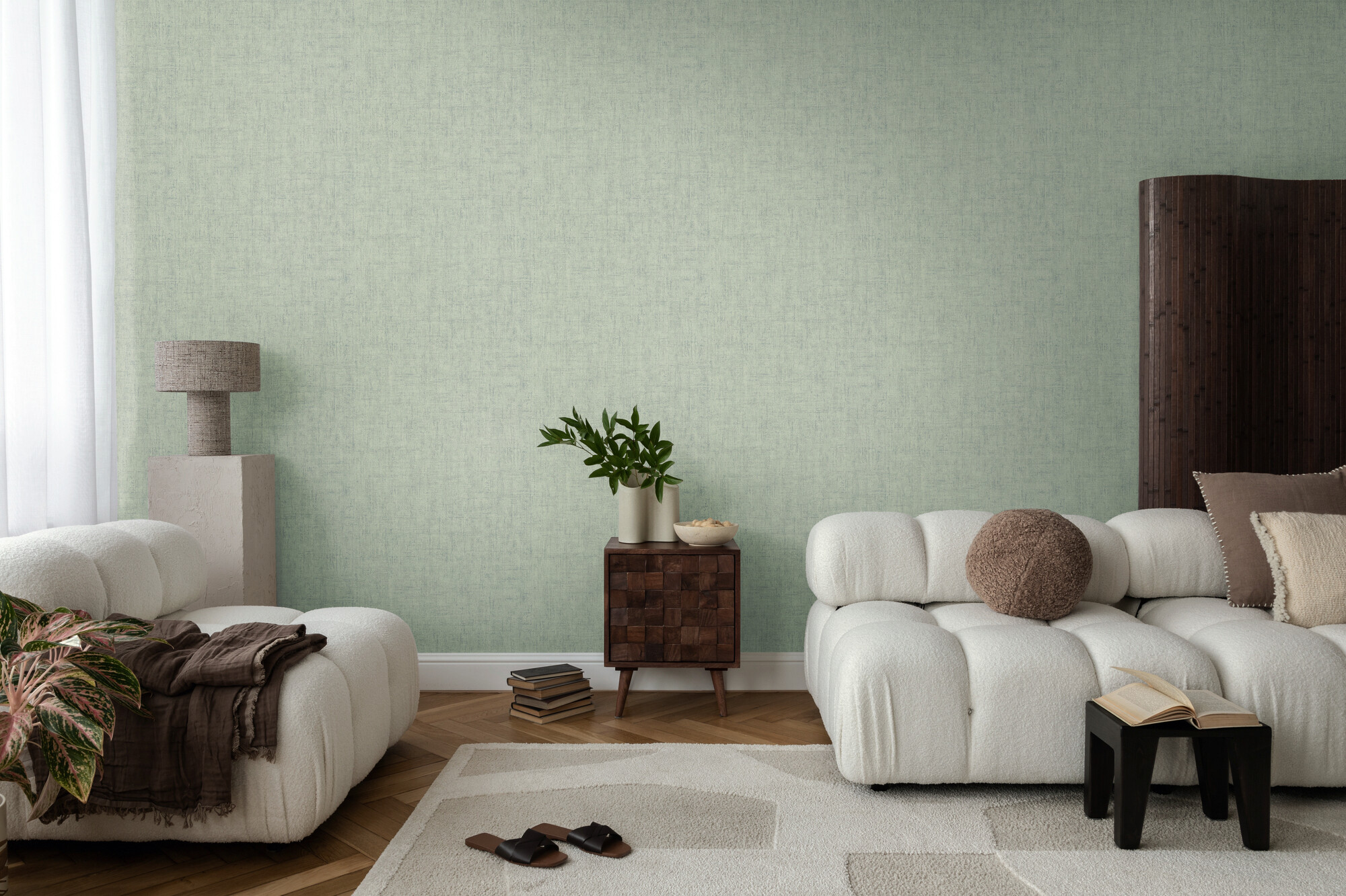 A.S.Creation Vliestapete grün B/H/D: ca. 53x1005x8,8 cm