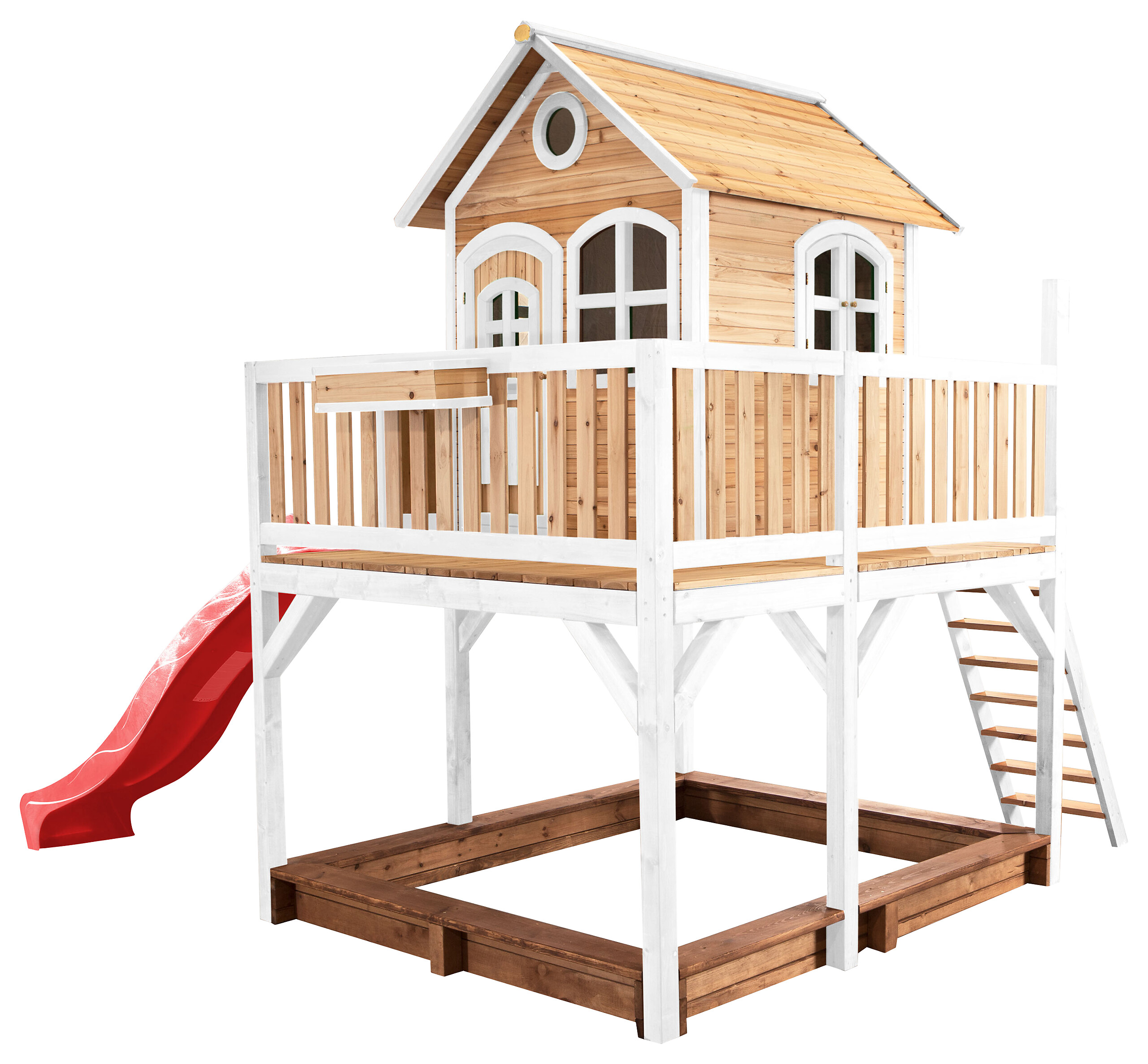 AXI Spielhaus Liam braun B/H/L: ca. 377x291x255 cm