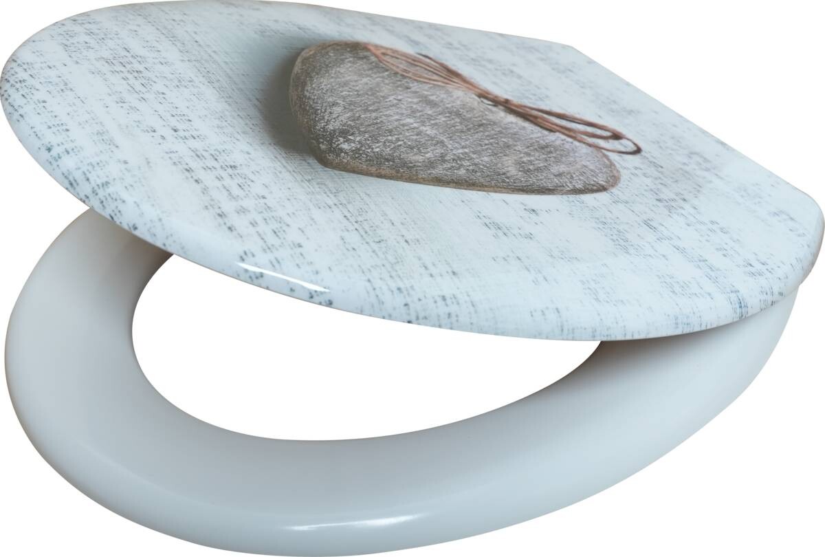POCOline WC-Sitz Wooden Heart Duroplast