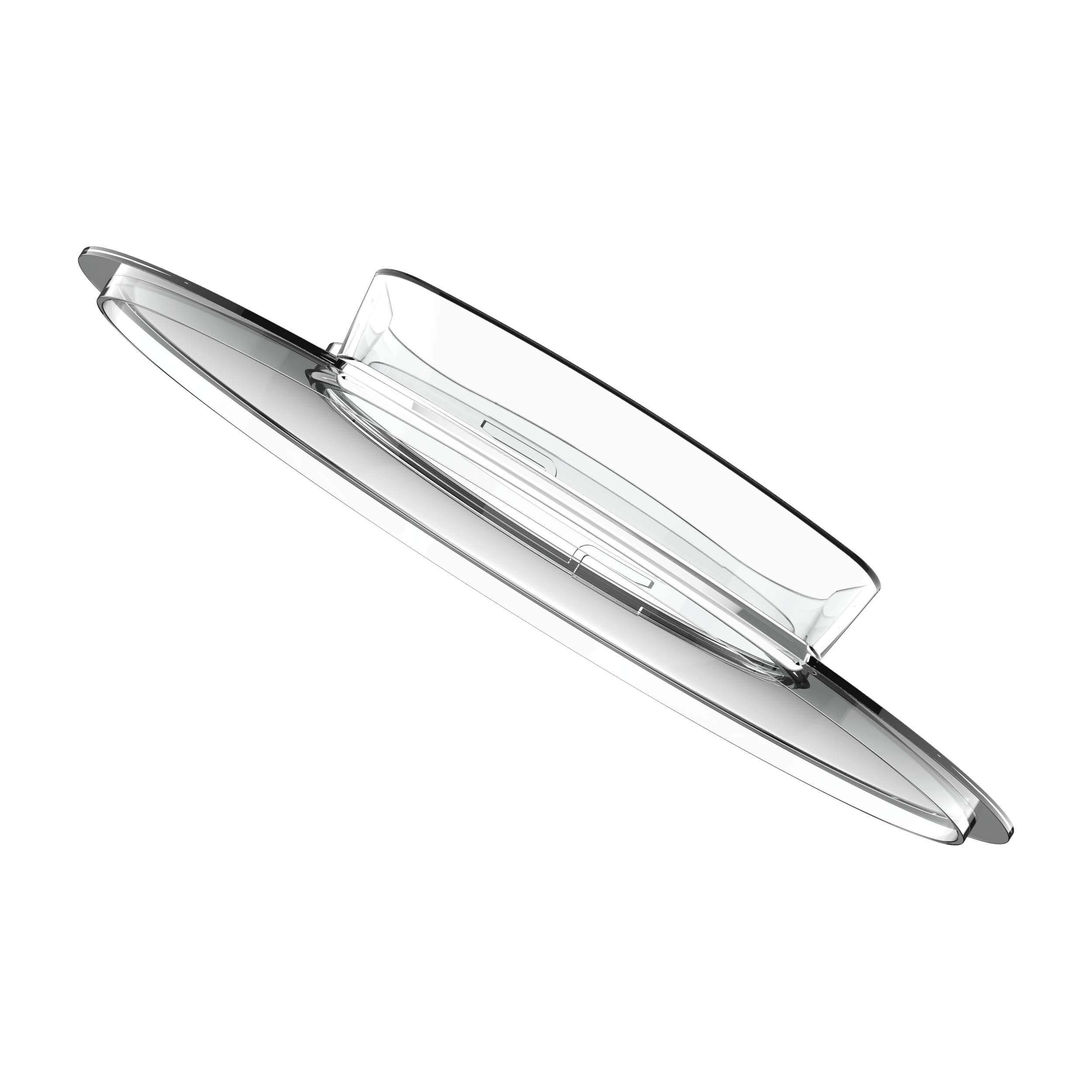 BERGNER Mundmischer weiß silber Alu Edelstahl B/H/L: ca. 23x34,5x38,5 cm