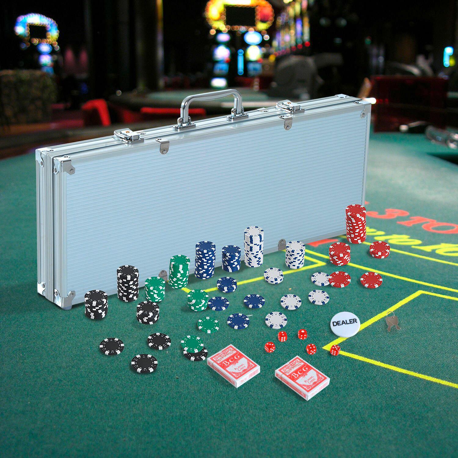 HOMCOM Pokerkoffer B/H/L: ca. 22x6,5x55,5 cm