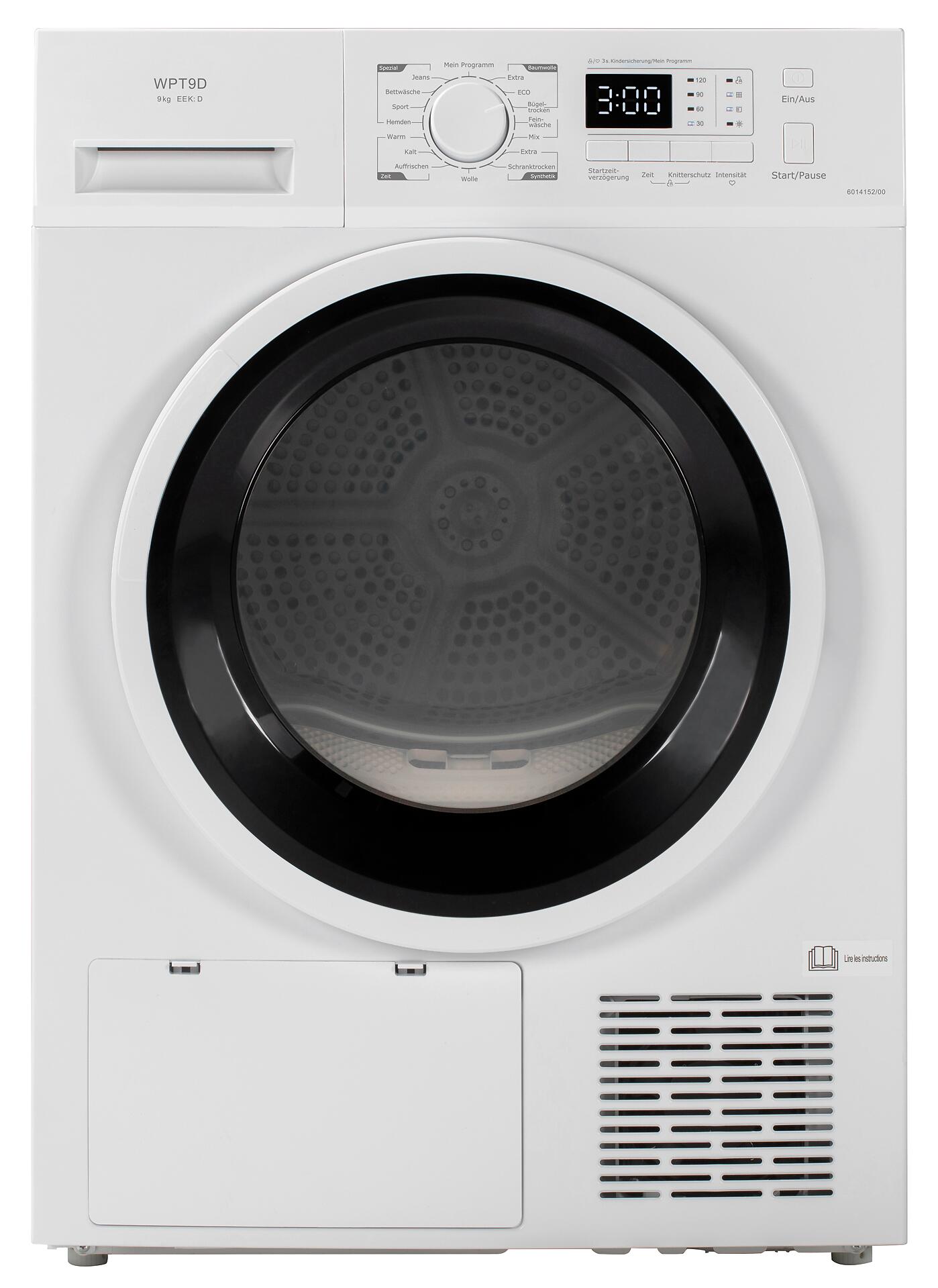 POCOline Wärmepumpentrockner WPT9DW16 weiß B/H/T: ca. 59,5x84,5x68 cm ca. 9 kg