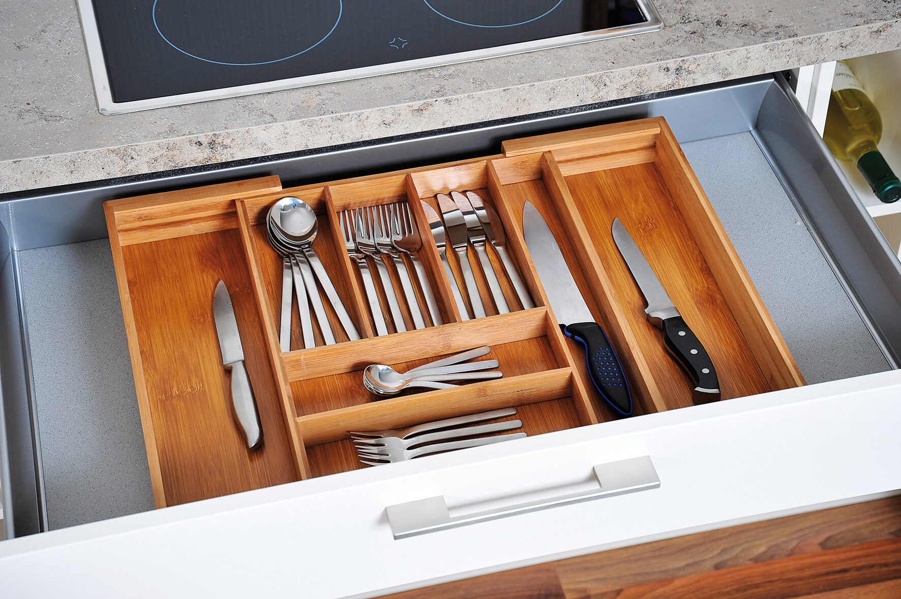 Kesper Besteckkasten natur Bambus B/H/L: ca. 43x6x35 cm