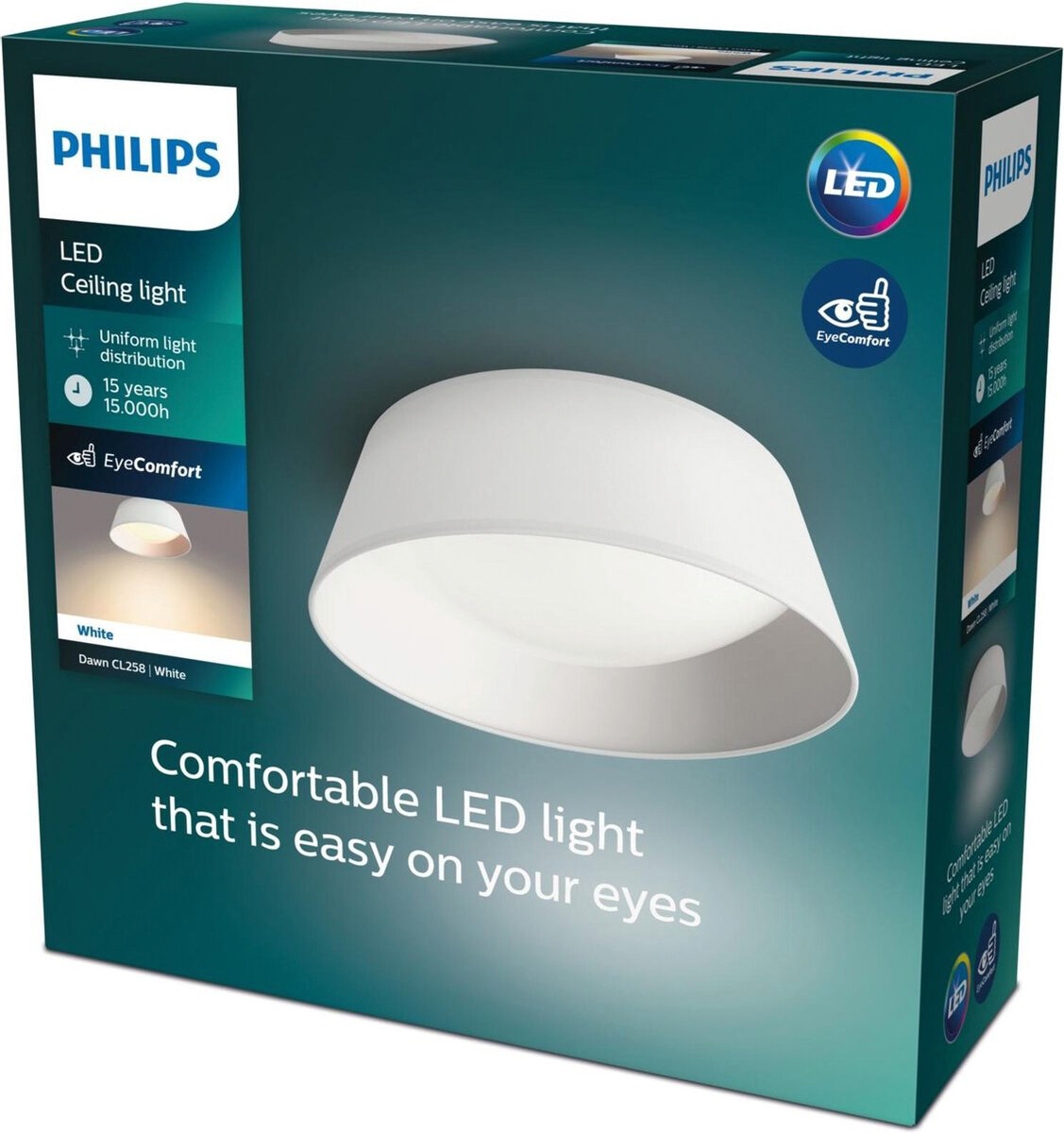 Philips Deckenleuchte Philips weiß Stahl Kunststoff B/H/L/D: ca. 34x12x34x34 cm null 1 Brennstellen