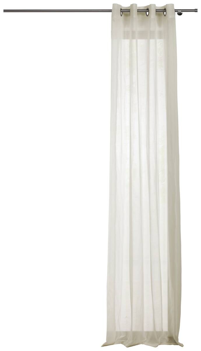 Ösenvorhang PURE ecru B/L: ca. 135x245 cm
