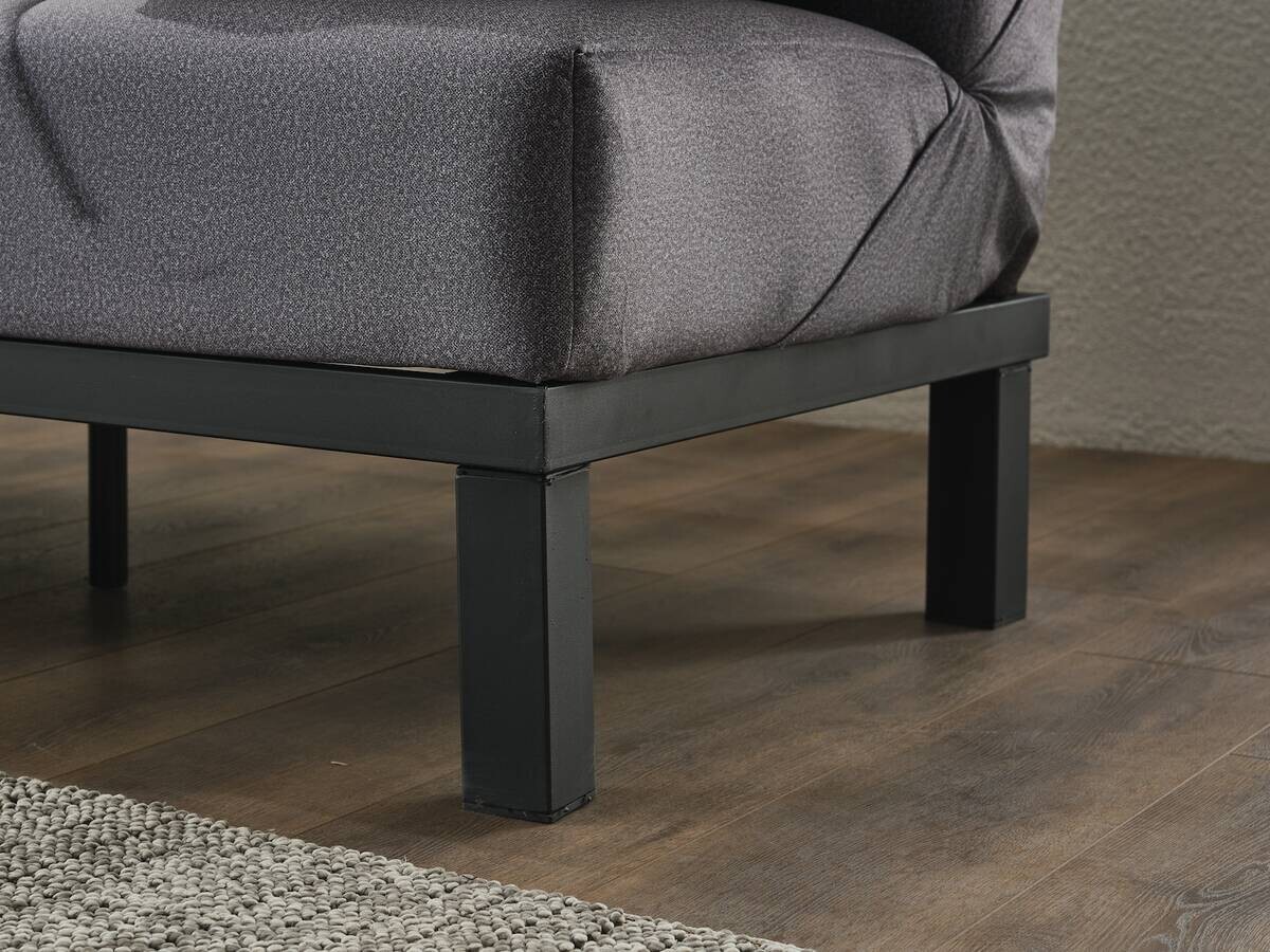 Schlafsofa grau Polyester B/H/T: ca. 190x86x84 cm