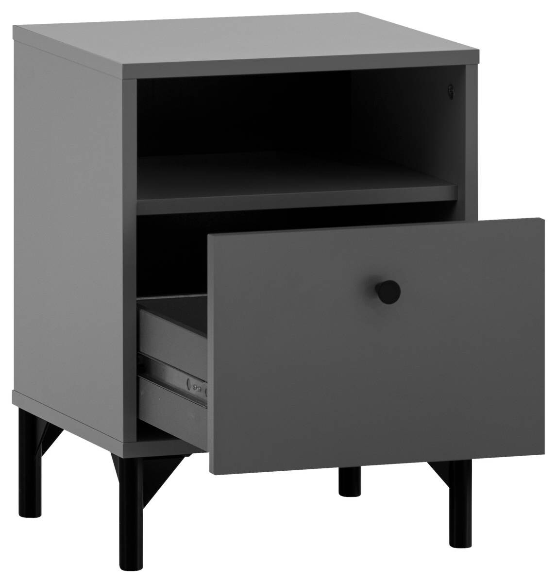 Nachtkonsole Smash anthrazit B/H/T: ca. 40,3x53,2x33,05 cm