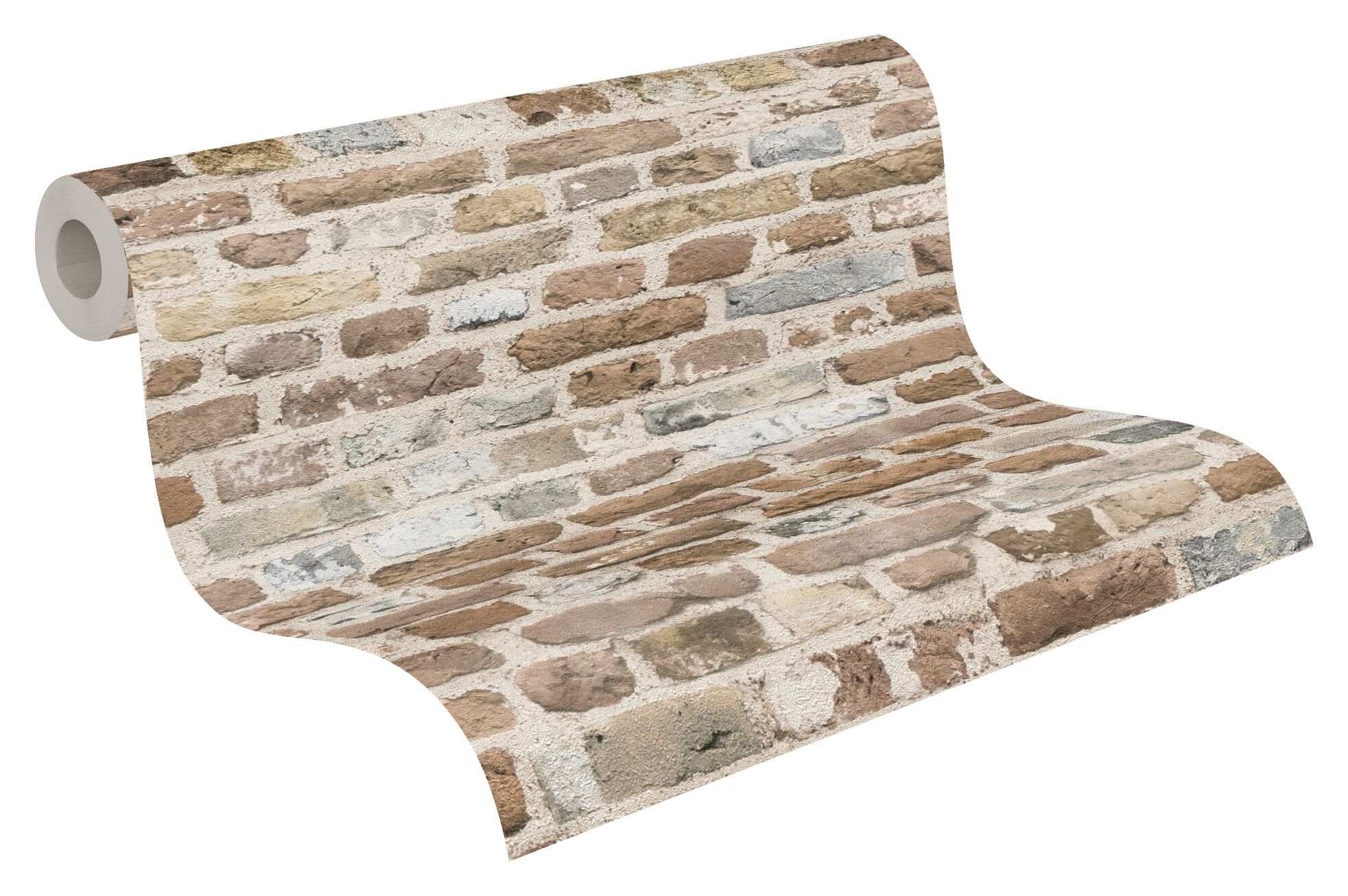 A.S.Creation Vliestapete beige grau B/H/D: ca. 53x1005x8,7 cm