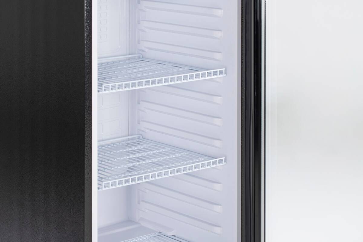 POCOline Glastürkühlschrank GTK144-235 DB schwarz B/H/T: ca. 54x144x55 cm