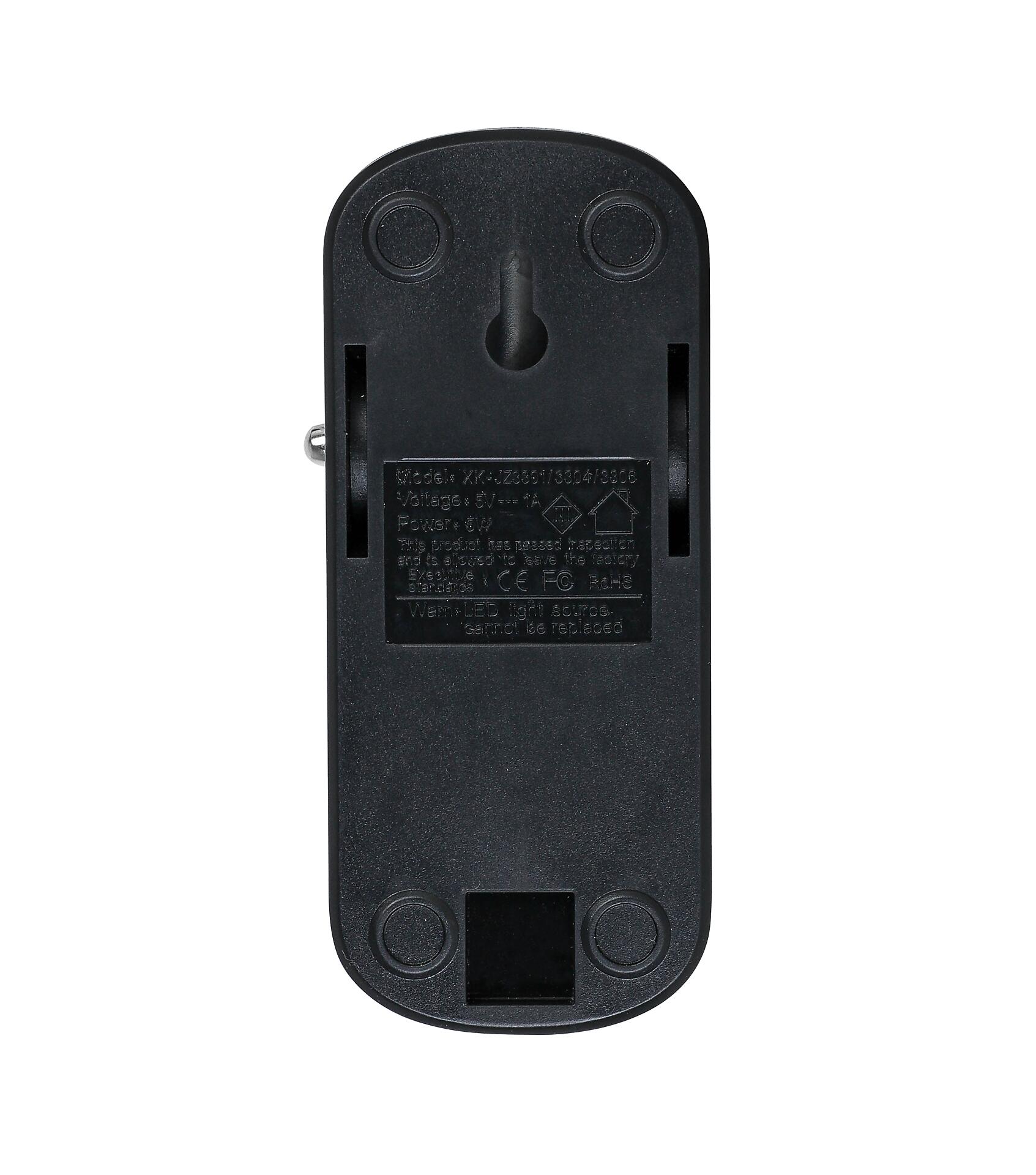 Nolo Tischleuchte Noah schwarz Kunststoff B/H/L: ca. 6,5x52x14 cm