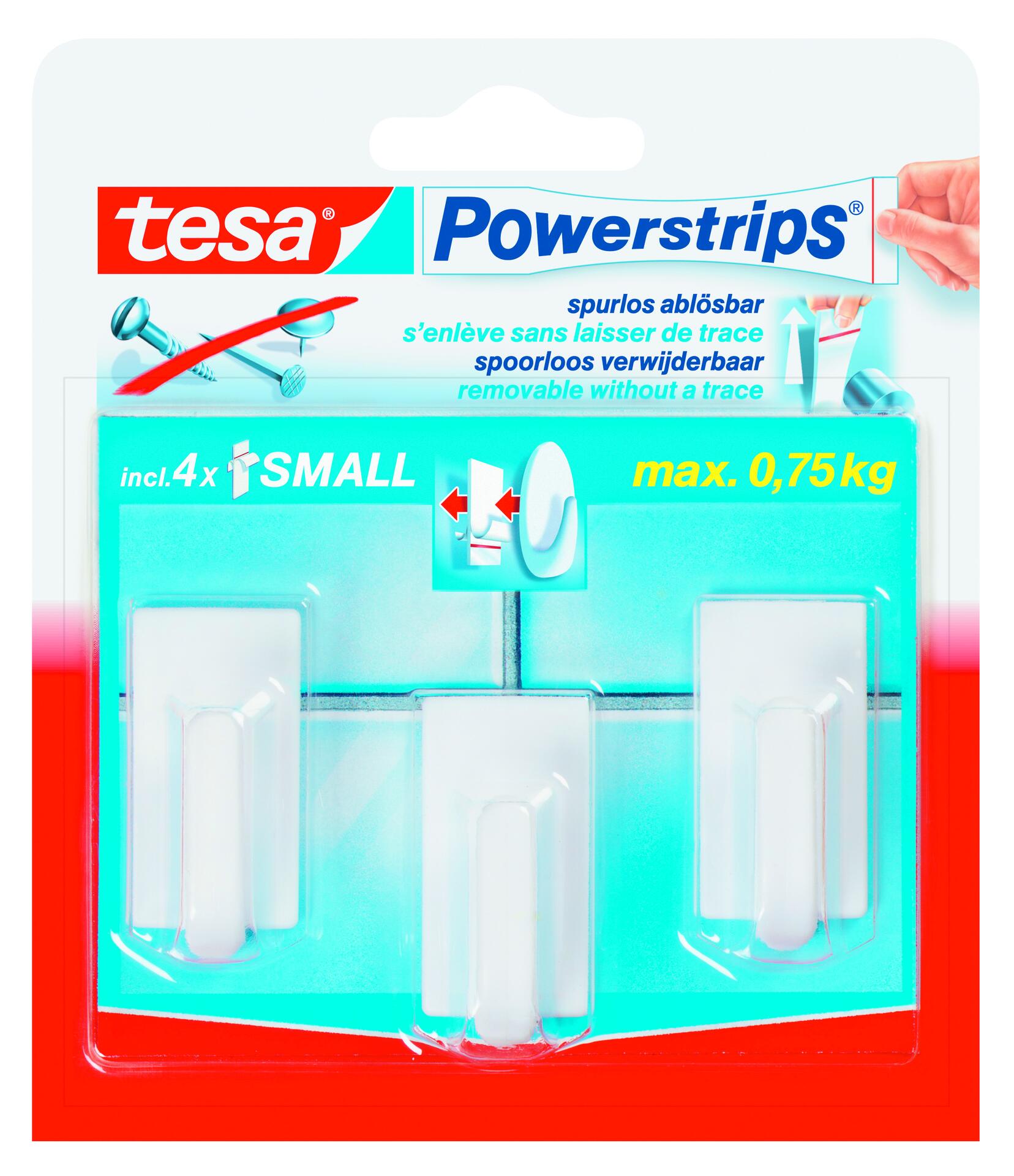 Powerstrips weiß Kunststoff B/H/L: ca. 21,5x4,5x16,5 cm