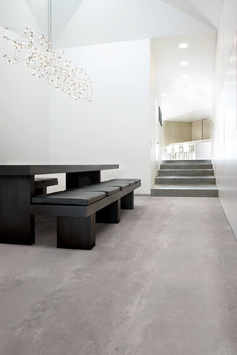 Vinylboden Blacktex hellgrau Beton B: ca. 400 cm pro m²