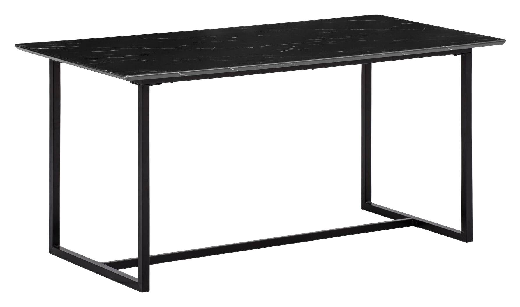 Esstisch schwarz Marmor Optik B/H/T: ca. 120x76x60 cm