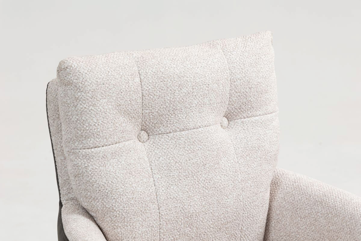 Drehstuhl Lecce beige Microfaser