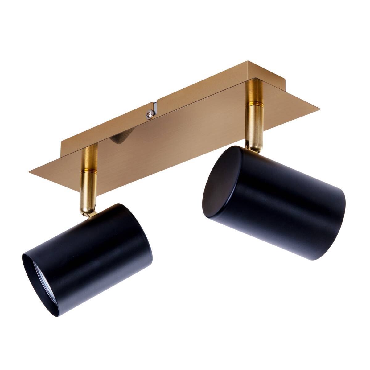 Näve Leuchten Deckenleuchte 1394822 gold schwarz Metall B/H/T: ca. 7x13,5x24 cm GU10 2 Brennstellen