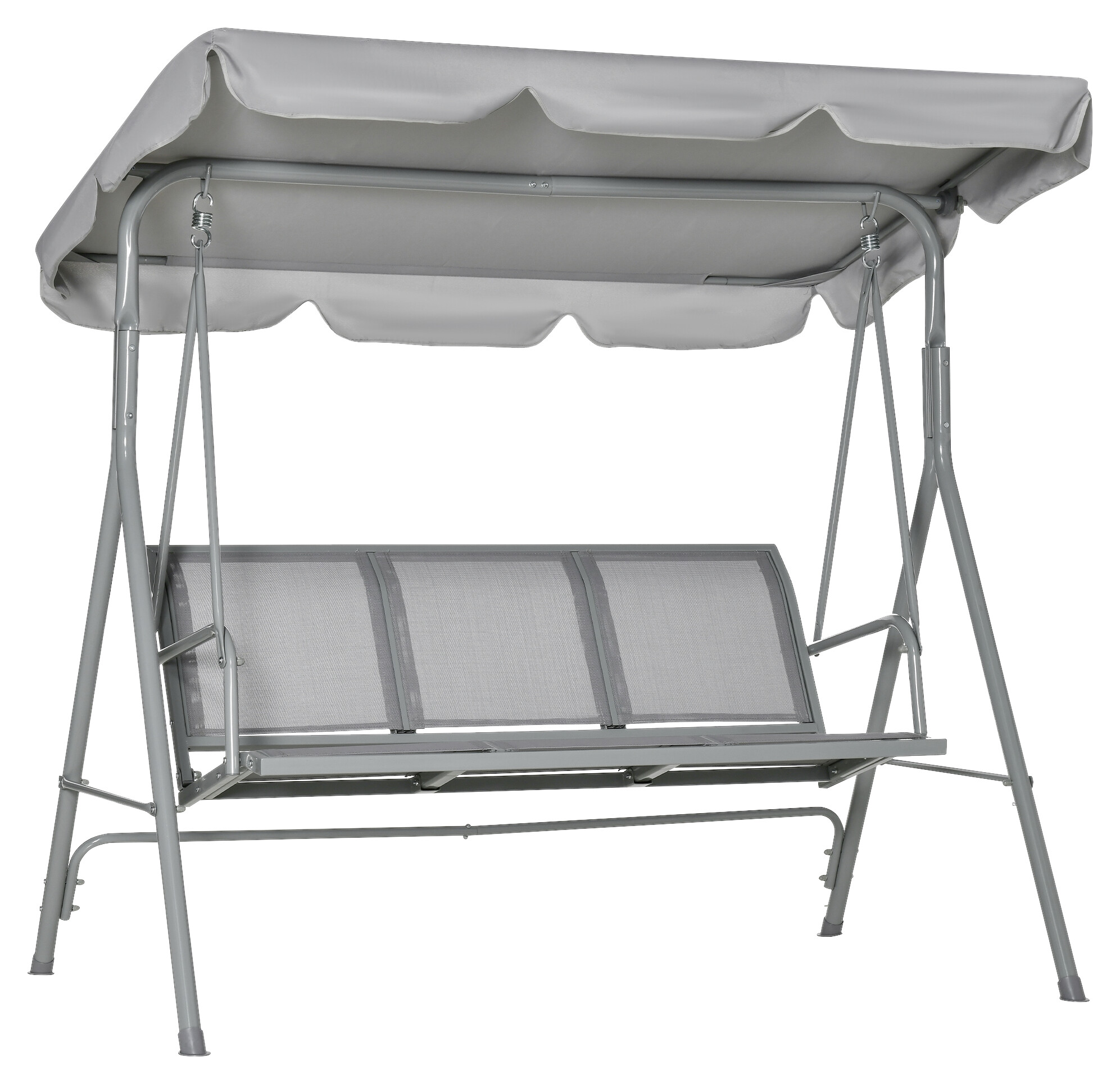 Outsunny Hollywoodschaukel creme Polyester B/H/L: ca. 110x153x170 cm