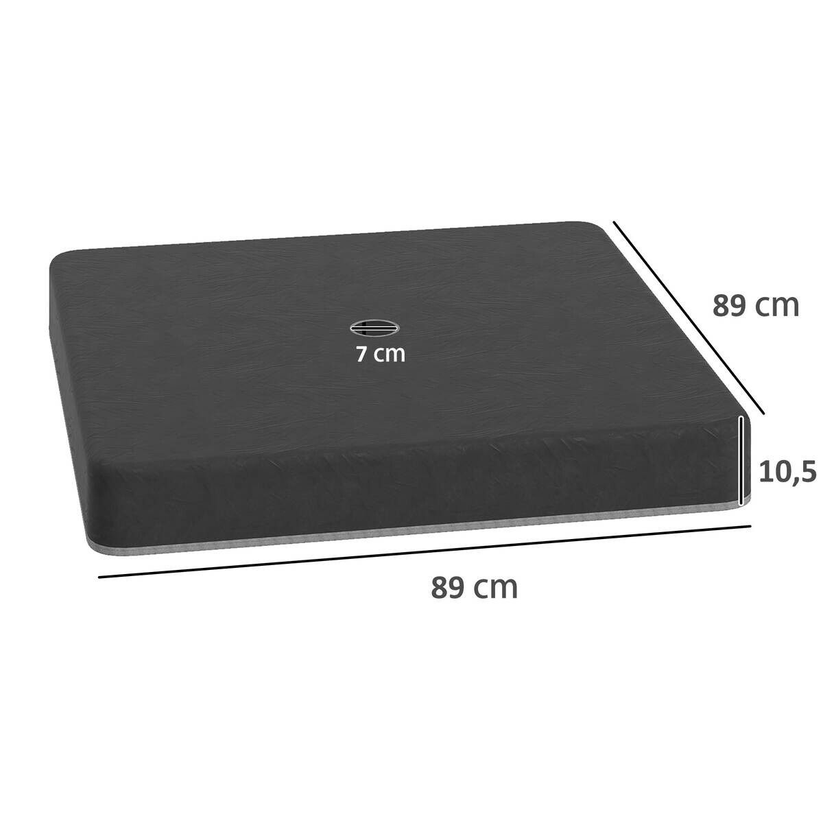 Outsunny Schirmgewichte schwarz Polyester B/H/L: ca. 89x10,5x89 cm