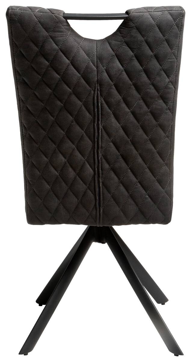 Stuhl Georgia anthrazit Microfaser B/H/T: ca. 47x95x46 cm