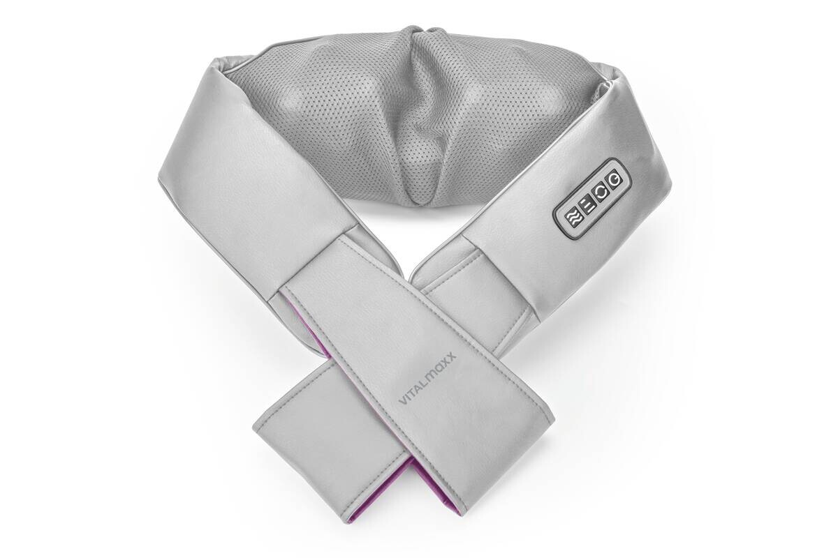 CLEANmaxx Shiatsu-Massagegerät grau lila