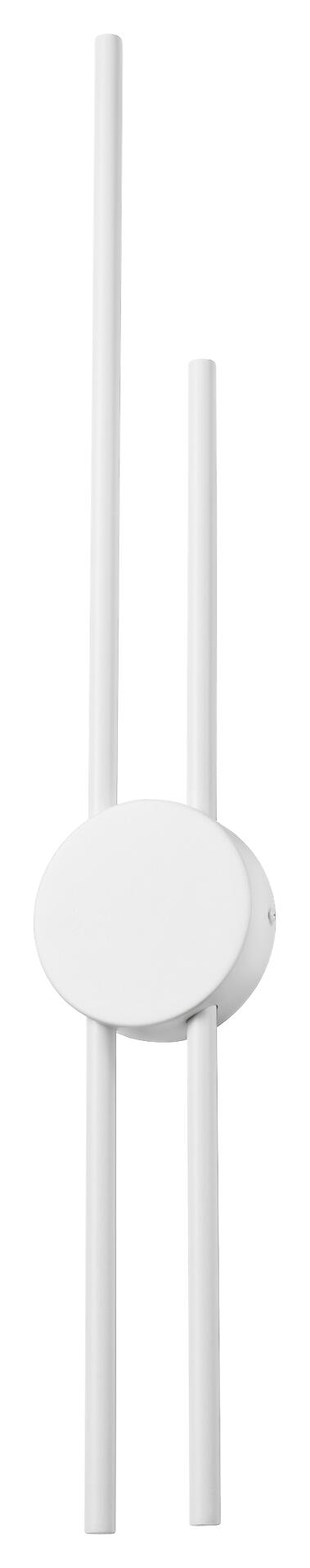 Lamkur LED-Wandleuchte weiß PVC Holz B/H/L: ca. 12x80x12 cm