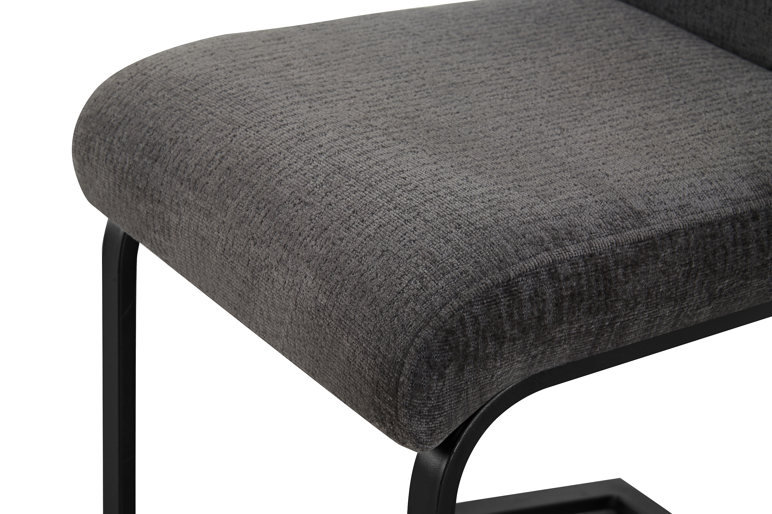 Schwingstuhl TINA, 2er Set anthrazit Webstoff B/H/T: ca. 43x98x59 cm