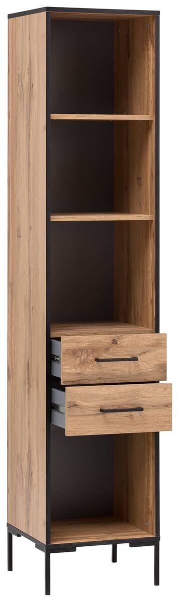 Regal Serie 2000 Eiche Landhaus Nachbildung B/H/T: ca. 40,2x194,2x39 cm