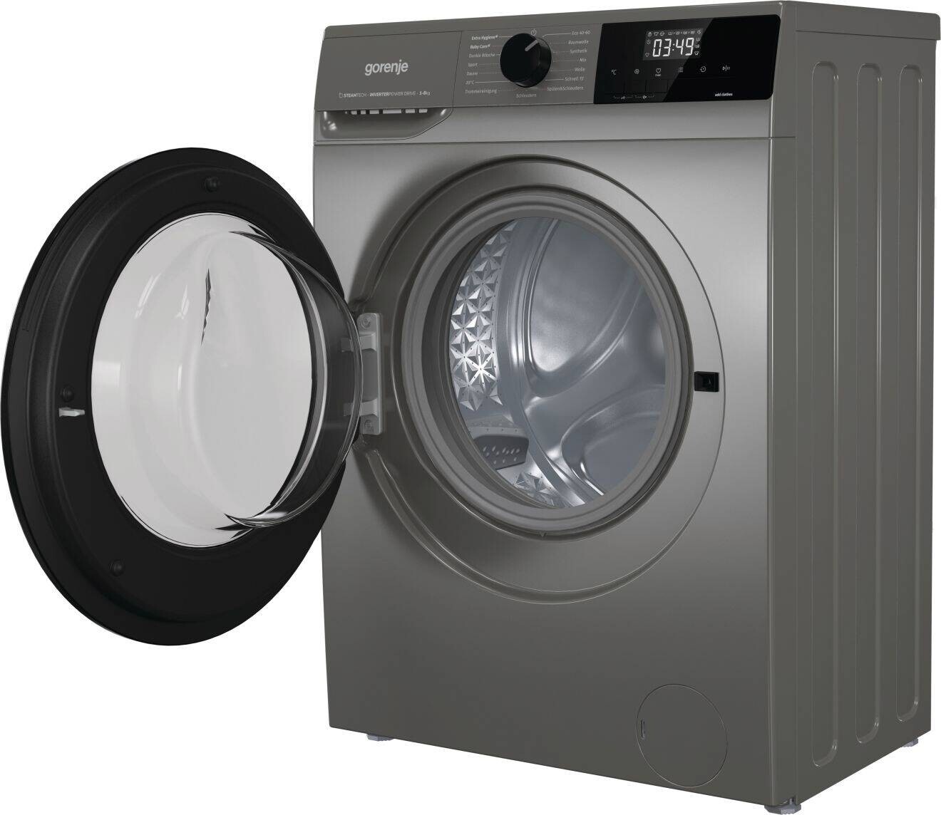 Gorenje Waschmaschine WNHEI84APSA/DE titanfarbig B/H/T: ca. 60x85x54 cm ca. 8 kg