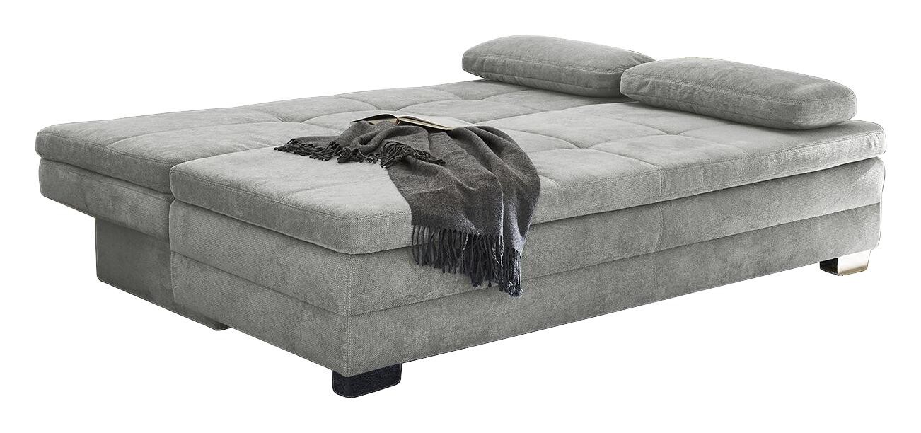 Dauerschlafsofa grau Polyester B/H/T: ca. 203x85x106 cm