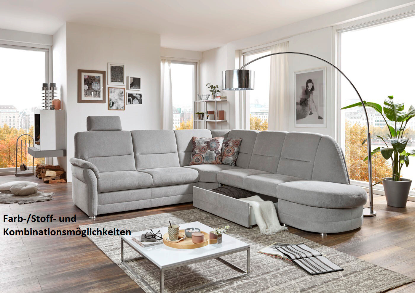 Wohnlandschaft Topasplan Q+ B/T: ca. 228x160 cm