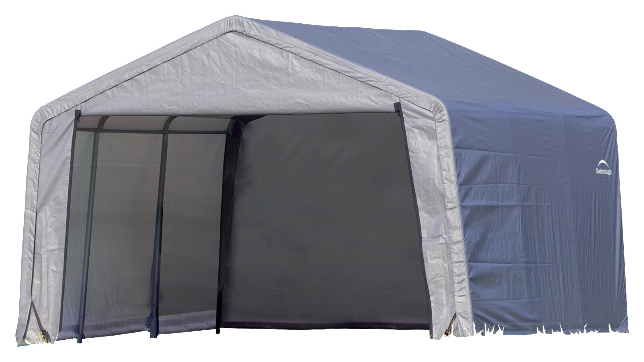 ShelterLogic Gartenhaus Shed-in-a-Box grau B/H/L: ca. 370x260x370 cm