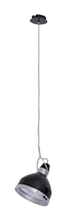 Näve Leuchten Deko-Pendelleuchte Cottage 6071122 schwarz Chrom H/D: ca. 135x22,8 cm E27 1 Brennstellen