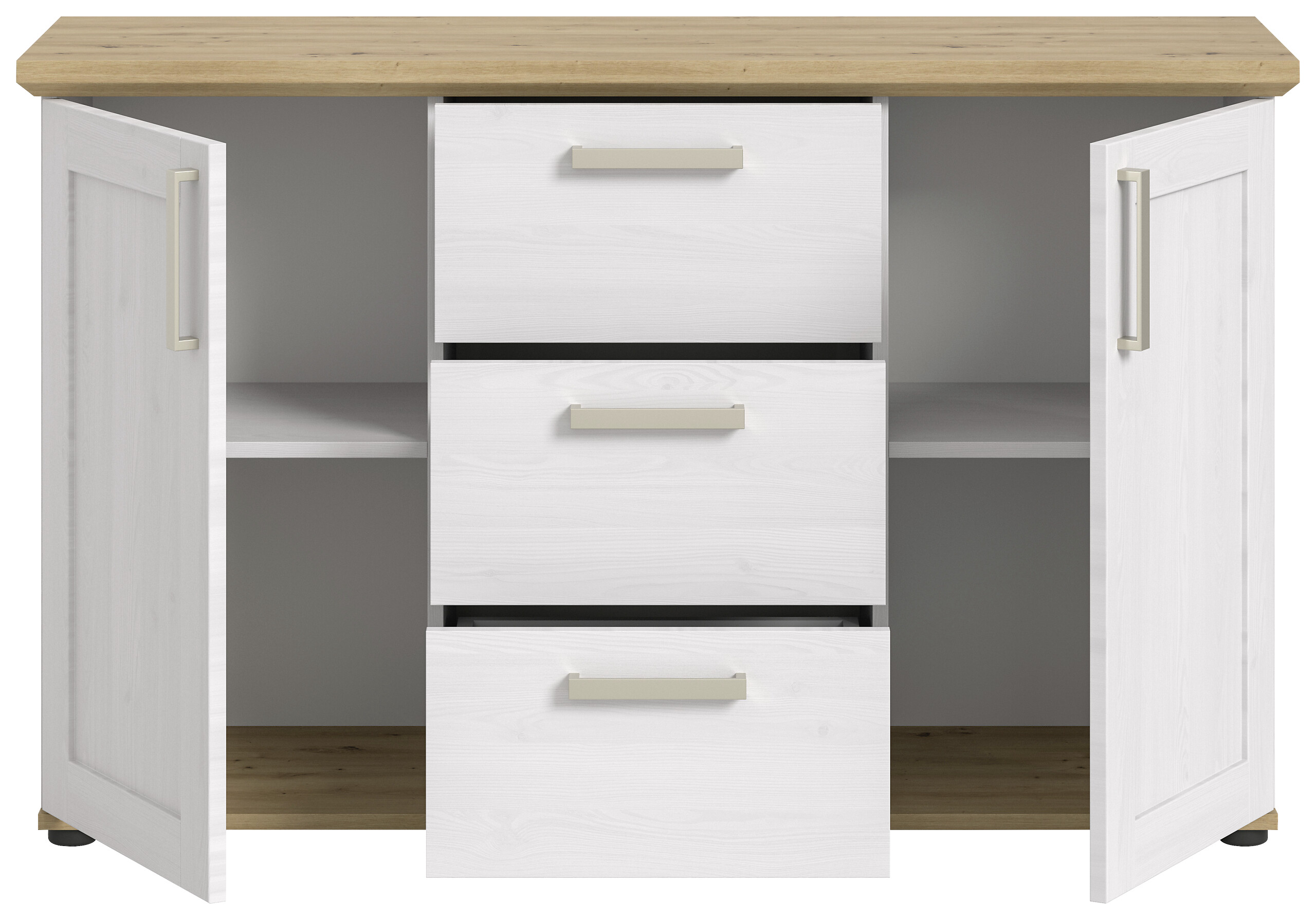Sideboard VERONA Lärche Nachbildung Eiche Nachbildung B/H/T: ca. 129x80x40 cm Sideboard VERONA Lärche Nachbildung Eiche Nachbildung B/H/T: ca. 129x80x40 cm