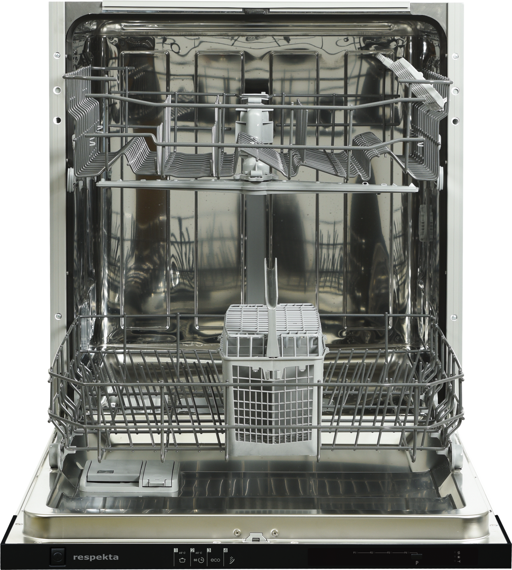 Respekta Einbaugeschirrspüler GSP60VV schwarz B/H/T: ca. 59,8x82x55 cm