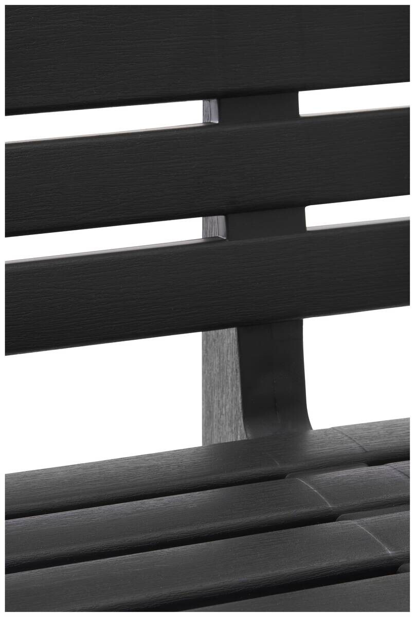 ProGarden Gartenbank Genziana anthrazit Kunststoff B/H/L: ca. 52x71x110 cm