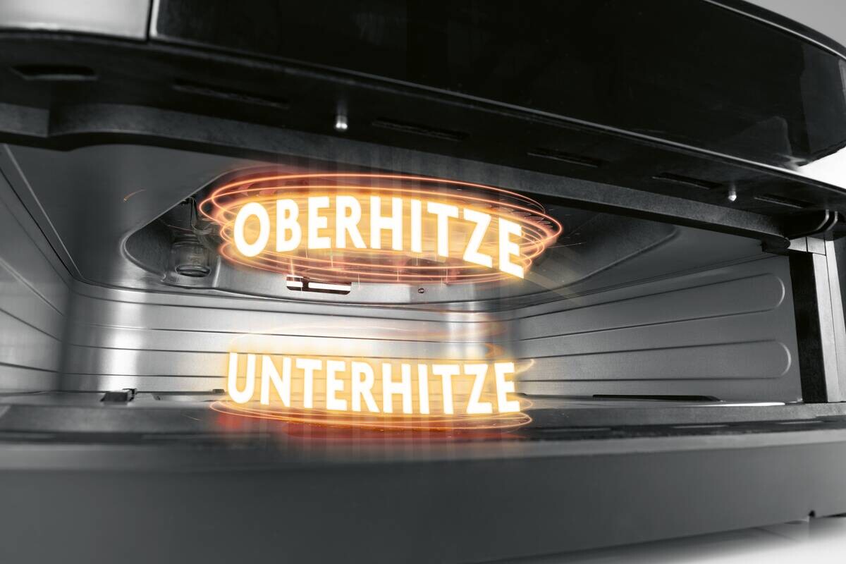 GOURMETmaxx Heißluftfritteuse XXL schwarz Edelstahl B/H/L: ca. 41x24x32,5 cm ca. 7 l