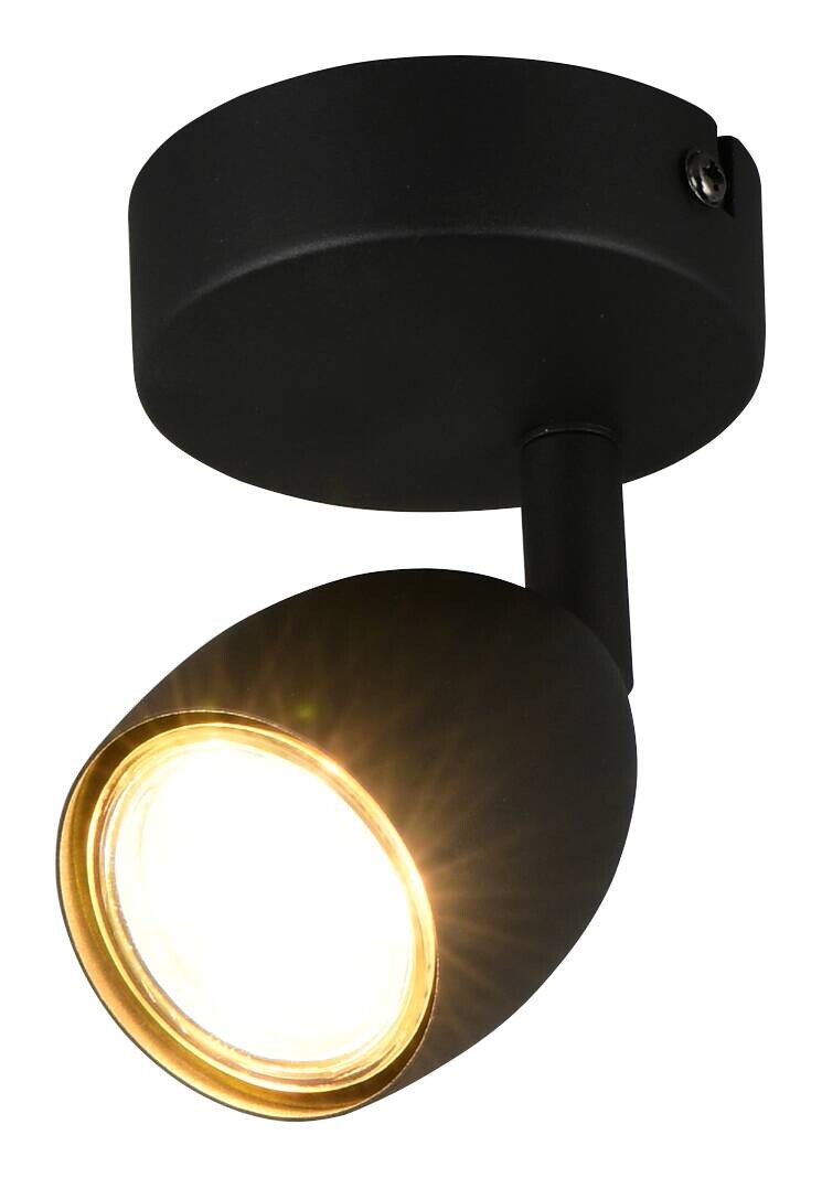 Reality Spot 1 flammig Uliana schwarz H/D: ca. 14x8 cm GU10 1 Brennstellen