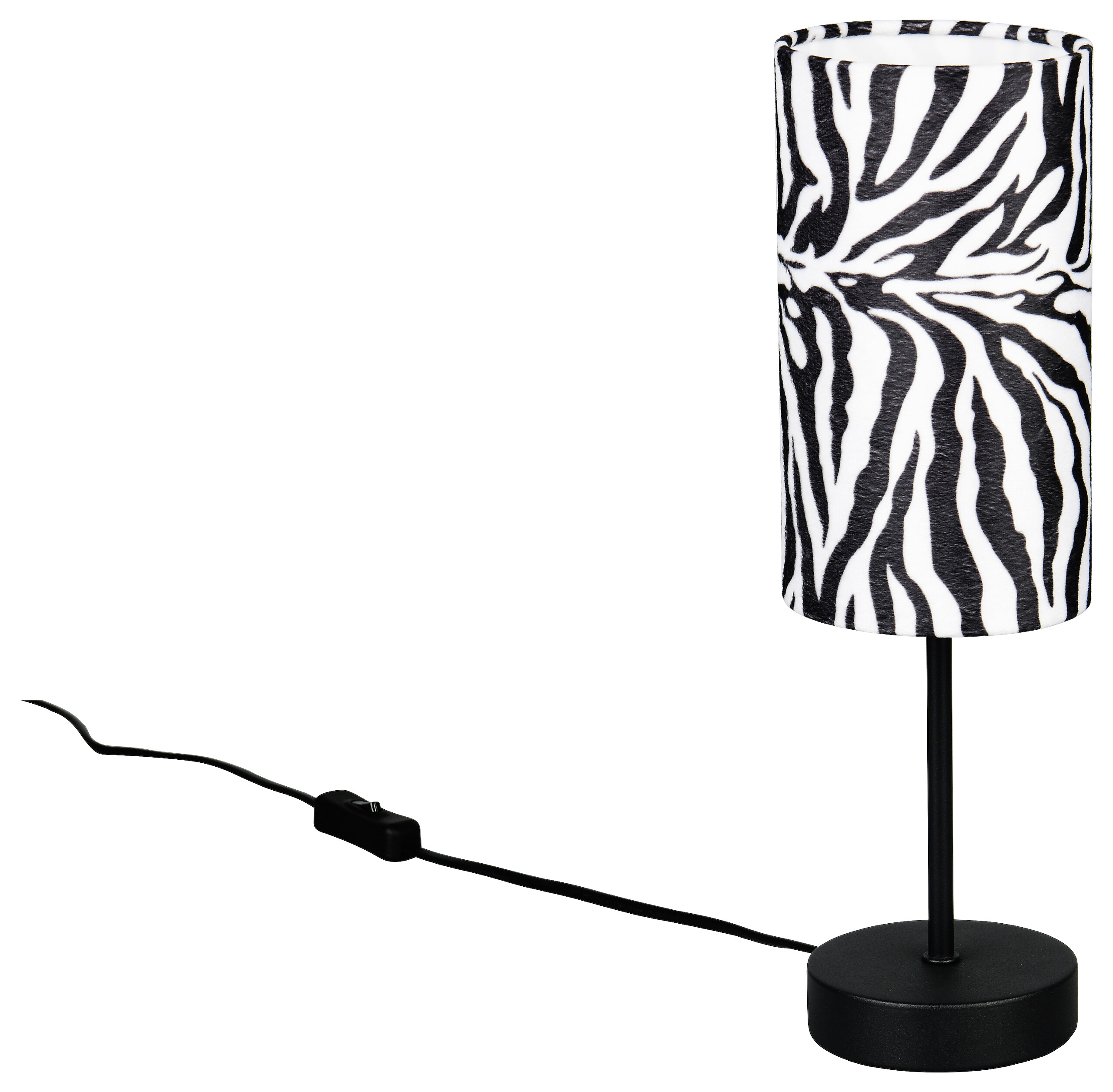 Reality Tischleuchte weiß schwarz H/D: ca. 36,5x11 cm E14 1 Brennstellen