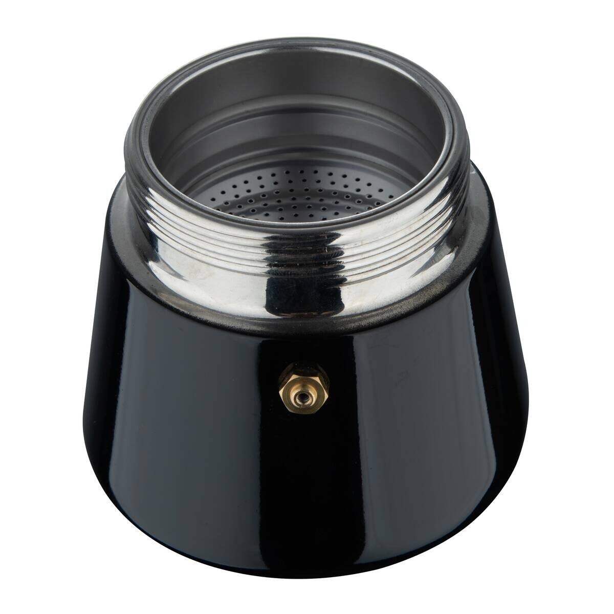 BERGNER Kaffeemaschine schwarz Edelstahl B/H/L: ca. 10,4x20,3x13,1 cm