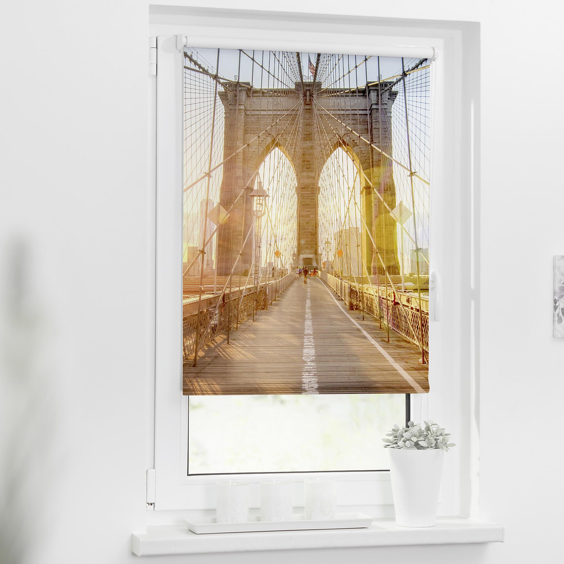 LICHTBLICK Rollo Brookly Bridge orange B/L: ca. 80x150 cm