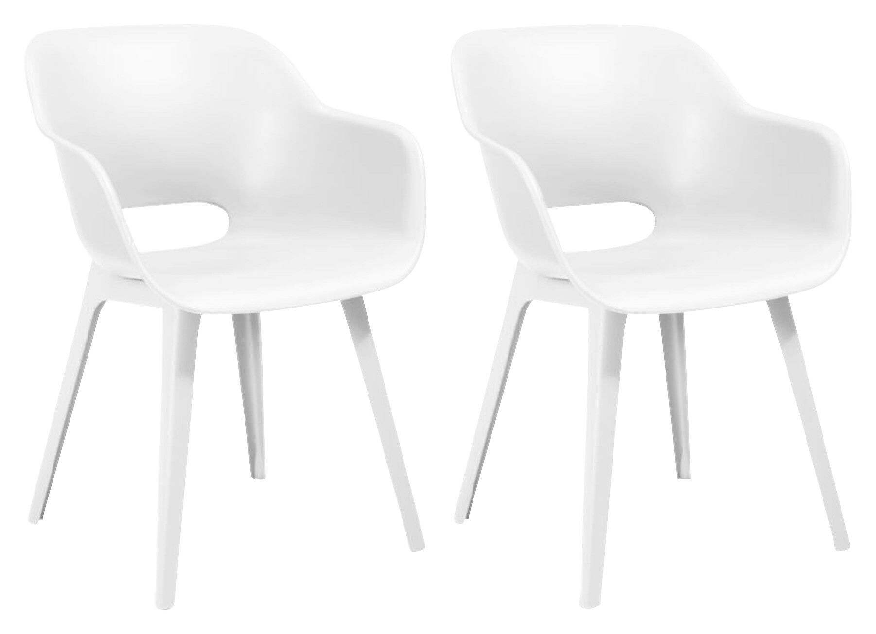 Jardin Gartenstuhl Akola weiß Polypropylen B/H/L: ca. 60x62x60 cm