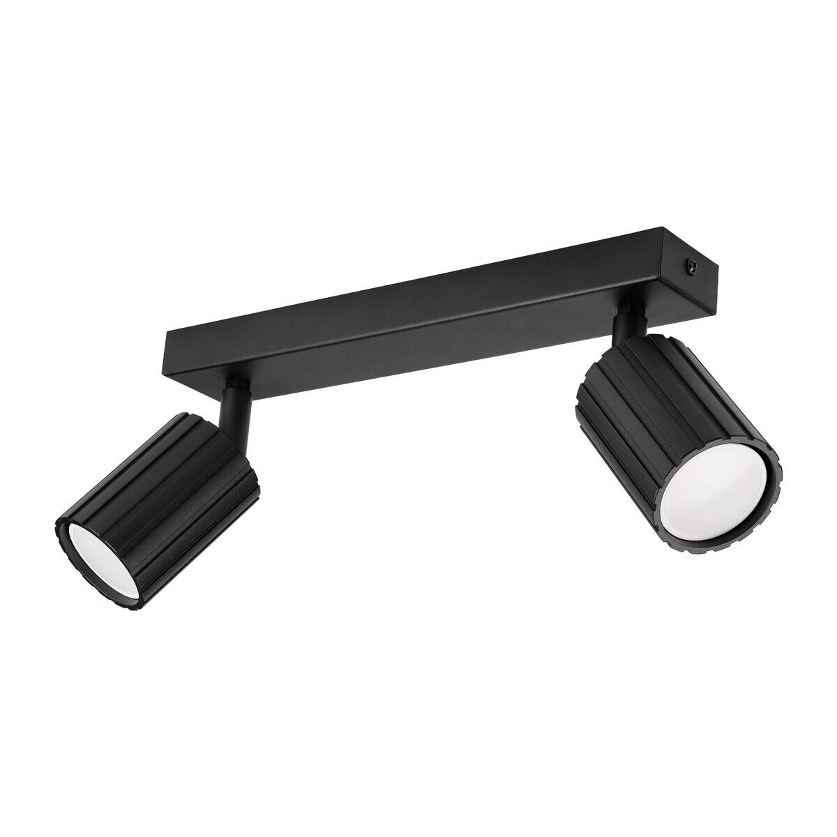 Lamkur Strahler Prisma schwarz Stahl B/H/L: ca. 6,5x16,5x30 cm 2 Brennstellen