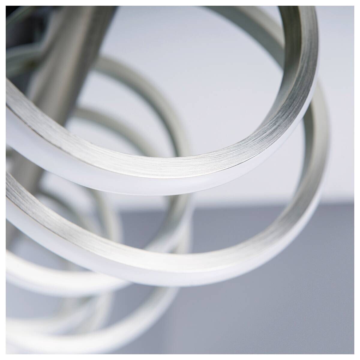 Näve Leuchten Deckenleuchte 1374350 nickel matt Metall Kunststoff B/H/T: ca. 20x27x100 cm null 1 Brennstellen