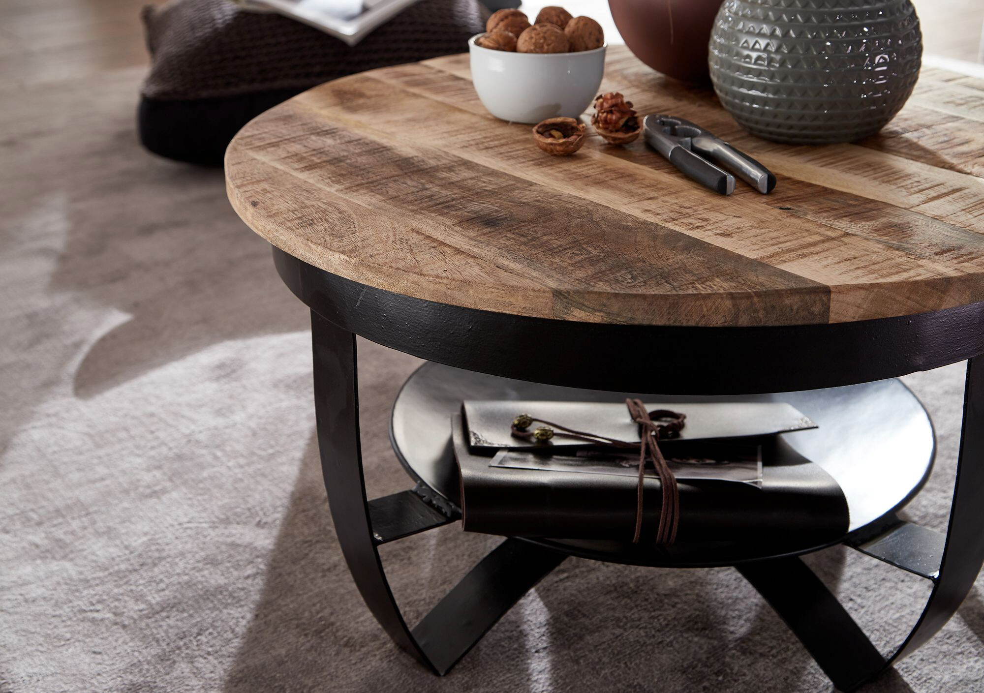 Wohnling Couchtisch schwarz B/H/T: ca. 0x34x0 cm