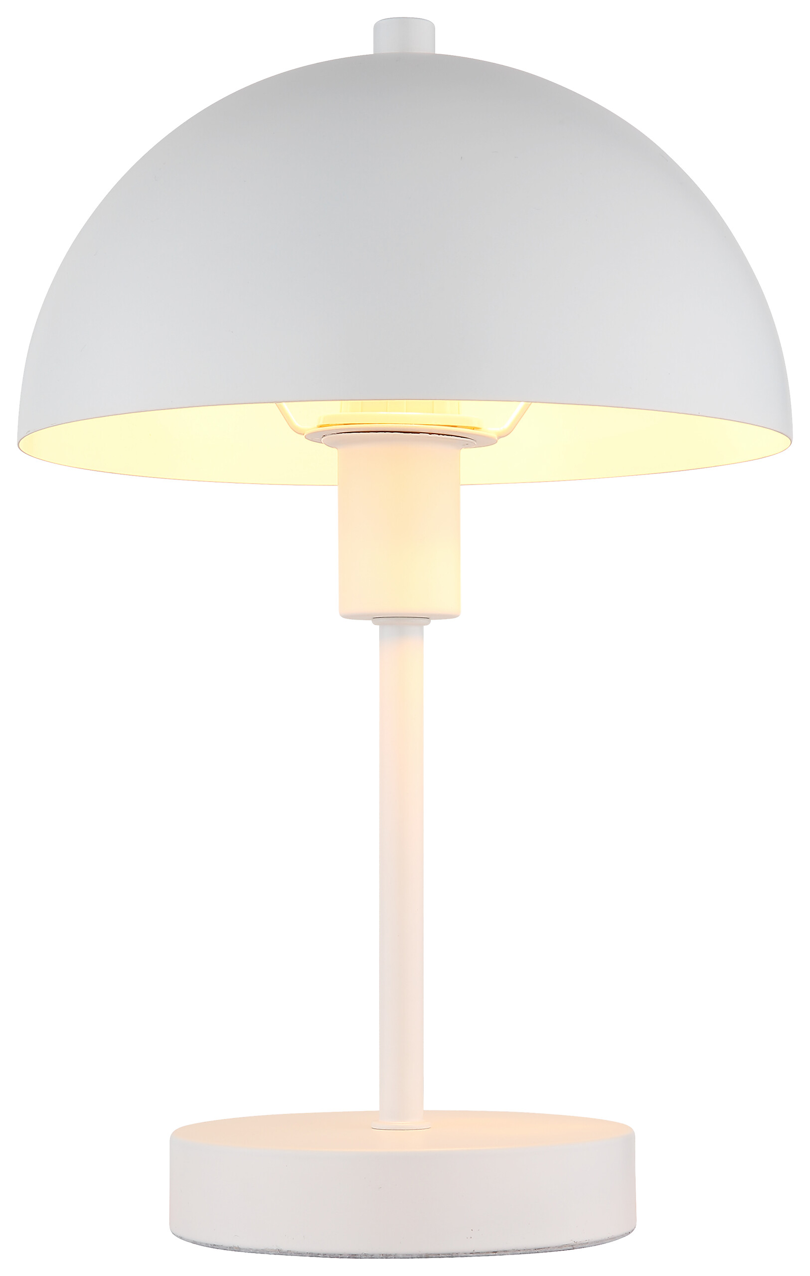 GLOBO Tischleuchte Atoma weiß Metall H/D: ca. 31x20 cm E14 1 Brennstellen