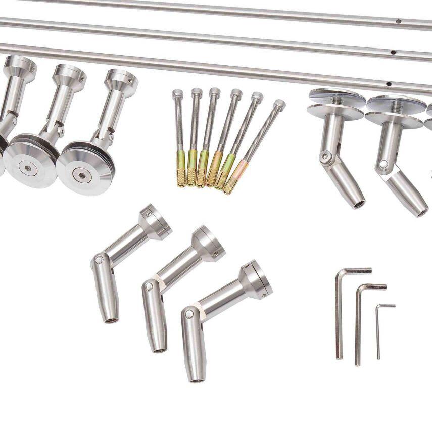 HOMCOM Vordach transparent B/L: ca. 90x200 cm