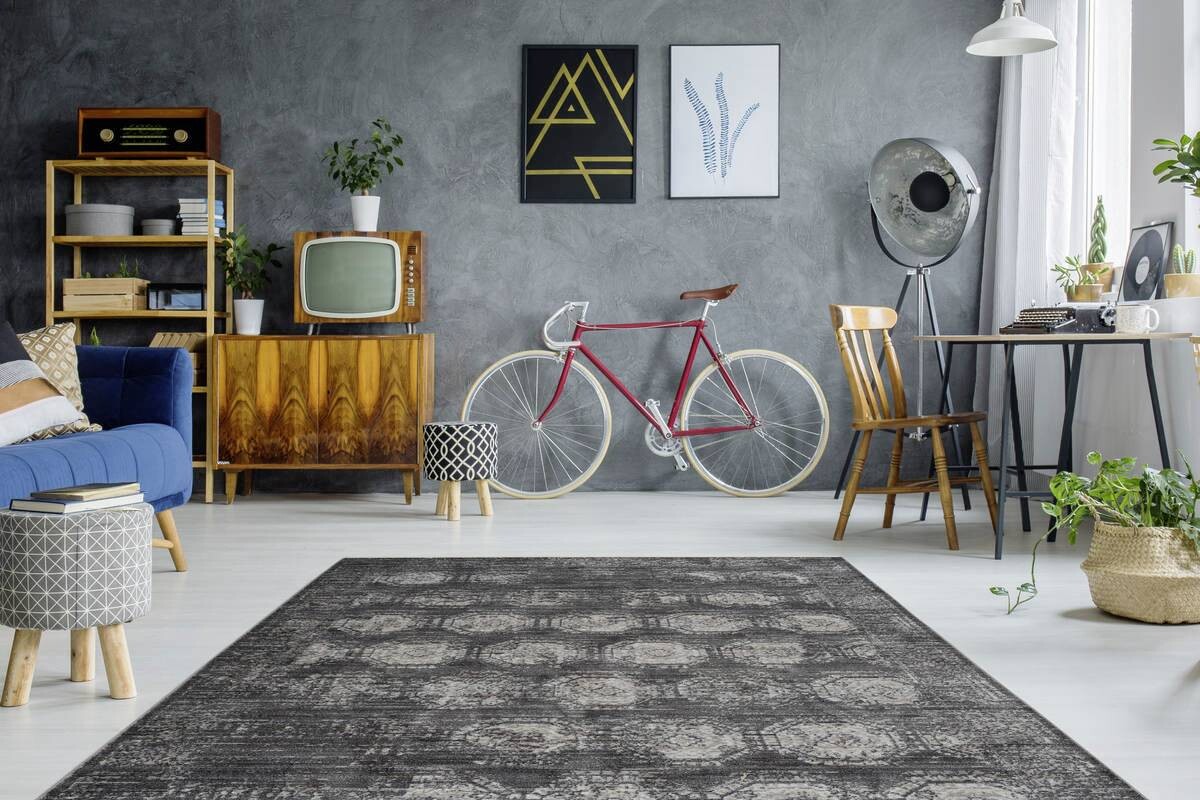 360Living Teppich Baroque anthrazit B/L: ca. 200x290 cm 360Living Teppich Baroque anthrazit B/L: ca. 200x290 cm